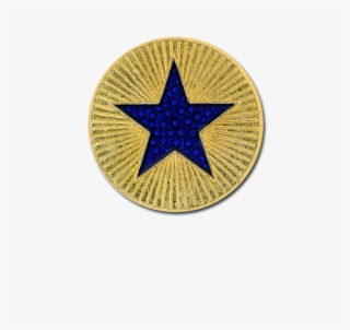 Enamelled Plain Star Round Badge - Macy's Icon