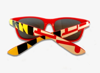 Red Maryland Flag / Shades - Plastic