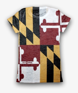 Maryland Flag Fitted Burnout *vintage* / Shirt To Go - Maryland State Flag T Shirt