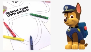 Design A Shield With Chase - Chase Paw Patrol Png
