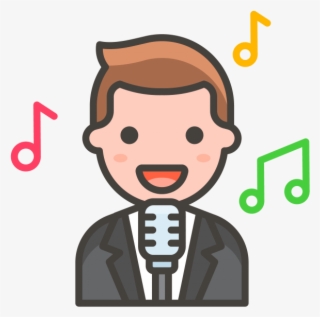 Man Singer Png Transparent Emoji - Singer Icon Png