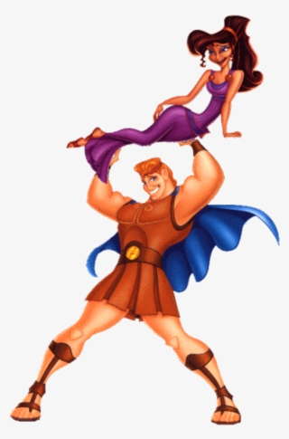 Hercules Carrying Megara - Disney Hercules Holding Up
