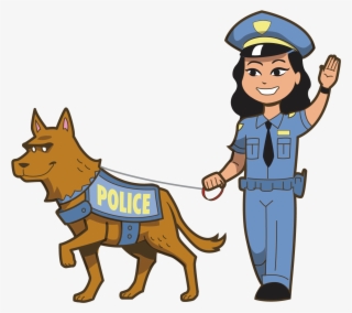 Clip Royalty Free Dog Techflourish Collections Officer - Clipart Police Officer