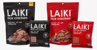 5 Pack Of Laiki Rice Crackers Black Rice - 3.53 Oz