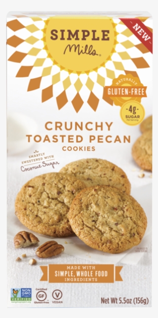 crunchy toasted pecan cookies - simple mills sprouted seed crackers