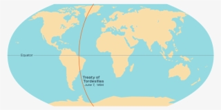 Treaty Of Tordesillas, June 7, 1494 - Atlas