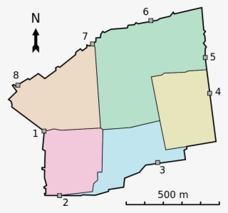 Jerusalem Old City Blank Map