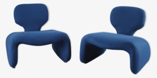 Pair Of Armchairs Design Blue Djinn, Olivier Mourgue - Olivier Mourgue