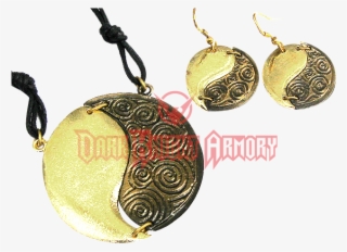 Brass Yin Yang Jewelry Set - Grand Way
