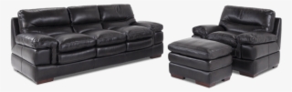 Carter Leather Sofa, Chair & Ottoman Bob's Discount - Couch