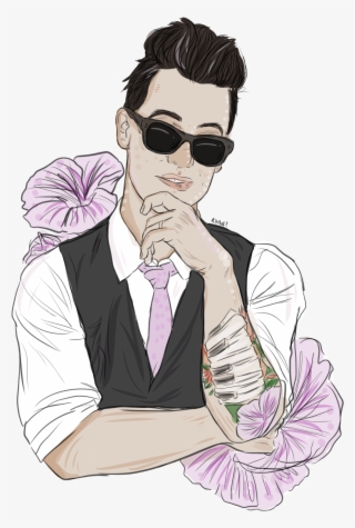 “ A Late Night Brendon Urie With Some Of Those Purple - Illustration