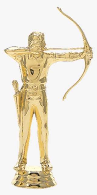 T101 5" Archery Figure On Base Trophy - Archer - Male Trophy Figure
