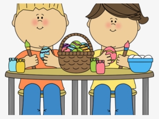 stew clipart potluck - painting easter eggs clipart