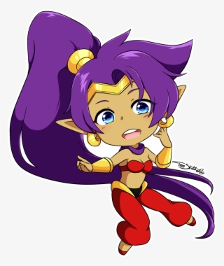The Cute Genie Herself Shantae From - Cartoon