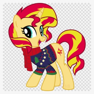 Christmas Sunset Shimmer Png Clipart Pony Sunset Shimmer - Mlp Sunset Shimmer Christmas Pony