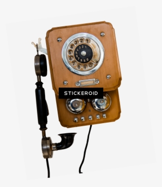 Vintage Mounted On Wall Telephone