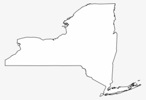 New York State Map Clipart - New York