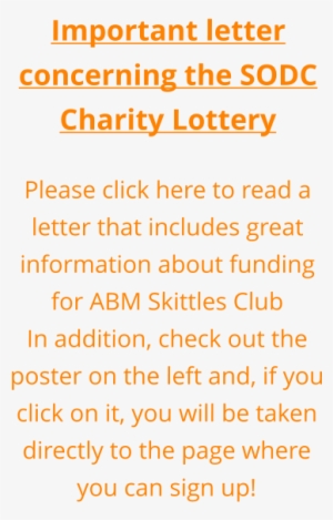 Important Letter Concerning The Sodc Charity Lottery - Information