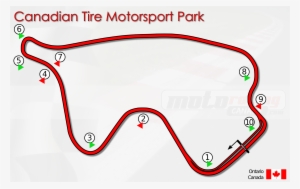 Canadian Tire Motorsport Park Circuit Layout, Weather, - Diagram