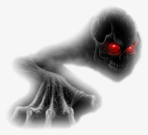 Skull Skeleton Bones Creepy Creeping Glow Red Eyes - Gamexcel Ps4 Designer Skin For Sony Playstation 4 Console