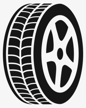 Black And White Of Racing Grim Stunning - Car Tire Icon