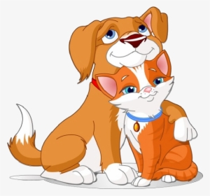 Cartoon Pictures Of Dogs And Cats - Cartoon Dog And Cat