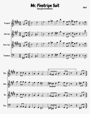Pinstripe Suit Sheet Music Composed By Bbvd 1 Of 9 - Clarinet