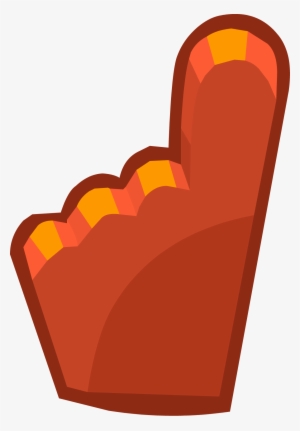 Penguin Cup 2014 Emoticons Red Foam Finger - Emoticon