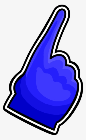 Blue Foam Finger