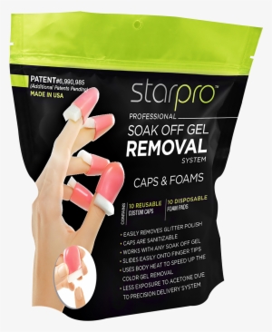 Star Nail Soak Off Gel Remover Caps With Pads - Cosmoprof