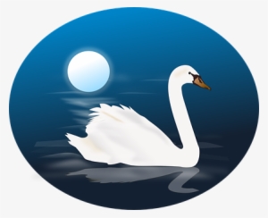 Cygnus Swan Animal Bird Blue Moon Nature N - Swan Clipart