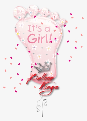 Its A Girl Foot - Foot It's A Girl Mini Shape Anagram Balloons