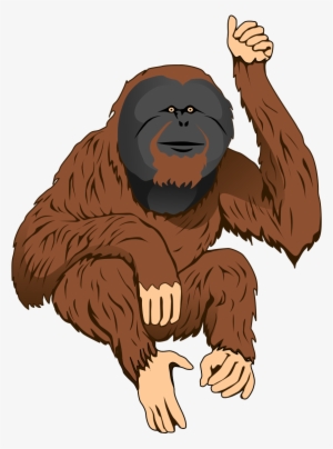Gorilla Clipart Traceable - Orangutan Clipart