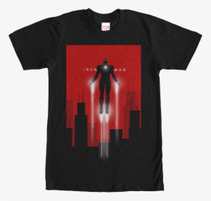 Iron Man Silhouette Flying Download - T-shirt-star-wars-ep7-bb-8-droid