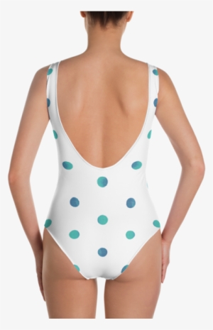 Watercolor Dotted One-piece Swimsuit - One-piece Swimsuit