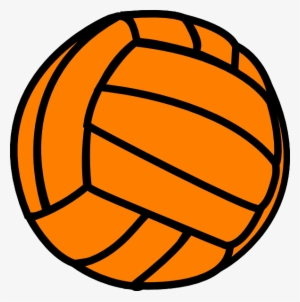 Volleyball For Sports Free - Orange Volleyball Clipart