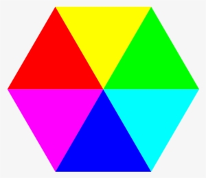Hexagon 6 Color Clipart Png