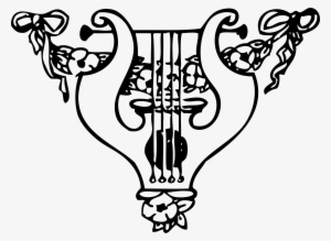 This Free Icons Png Design Of Lyre And Garland