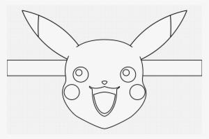 Pikachu Face Mask Blank For Colouring - Face