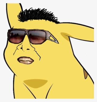 Pikachu Pokémon Go Eyewear Face Hair Yellow Nose Facial - Derpy Pikachu