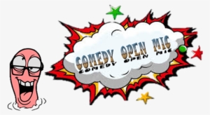 Logo Comedy Open Mic - Comic Background Png