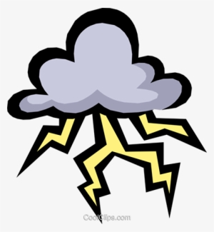 Storm Clouds - Cartoon Thunder And Lightning