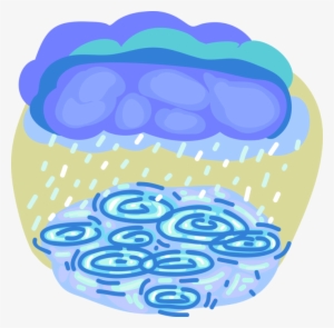 Vector Illustration Of Weather Forecast Storm Clouds