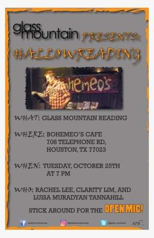October Reading And Open Mic