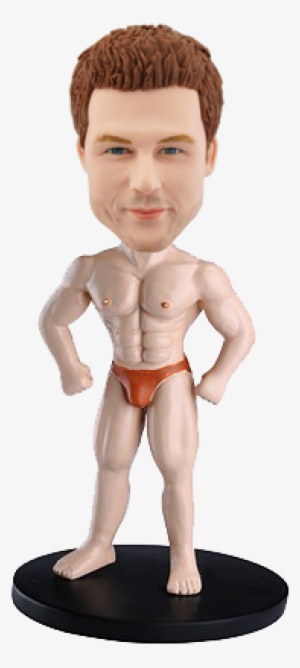 Personalized Bobble Head Doll Muscle Man - Funny Man Doll