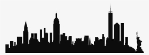 New York Skyline Silhouette Drawing