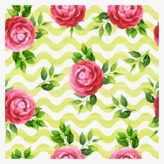 Hand-painted Red Camellia Background Pattern - Illustration