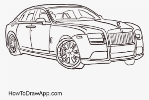How To Draw A Rolls Royce Step By Step - Rolls Royce Easy To Draw