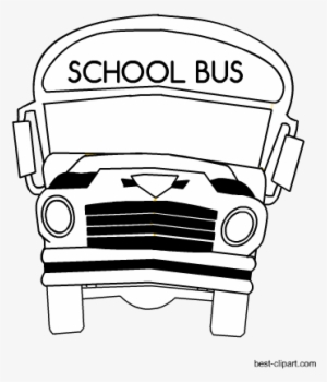 Black And White Bus Clip Art - Black And White School Bus Clipart