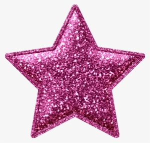 Nitwit Collection - Pink Glitter Star Png